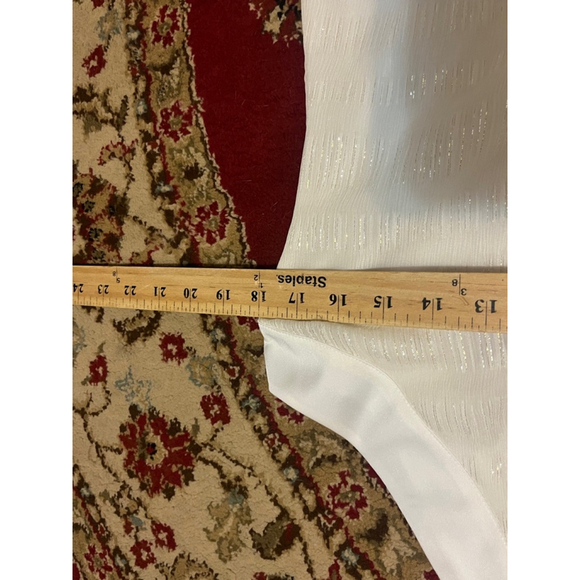 New with Tag White House Black Market Silk Metallic Harriet Clip Date Sleeveless - Picture 7 of 7